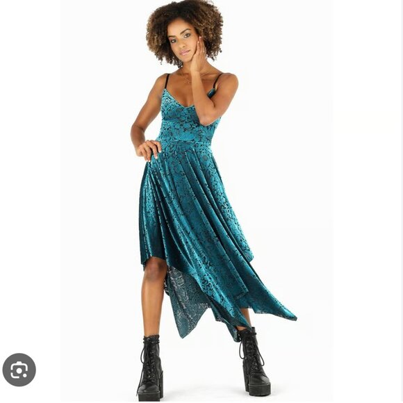 Blackmilk Strawberry Thief Handkerchief Dress - Picture 1 of 3